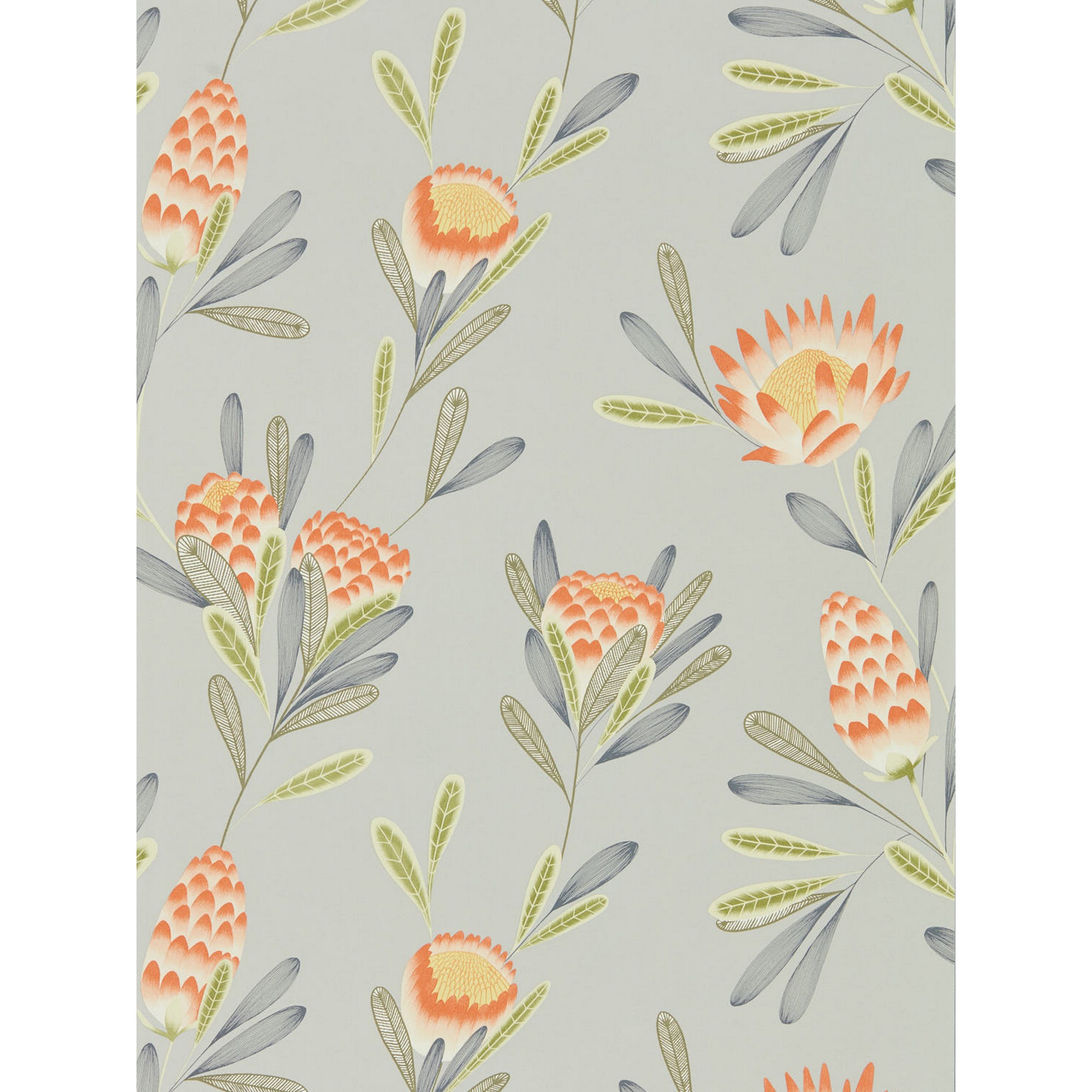 Cayo Wallpaper 111773 By Harlequin In Coral Orange Silver